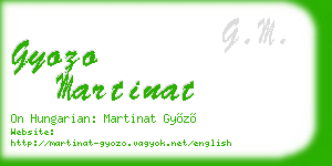 gyozo martinat business card